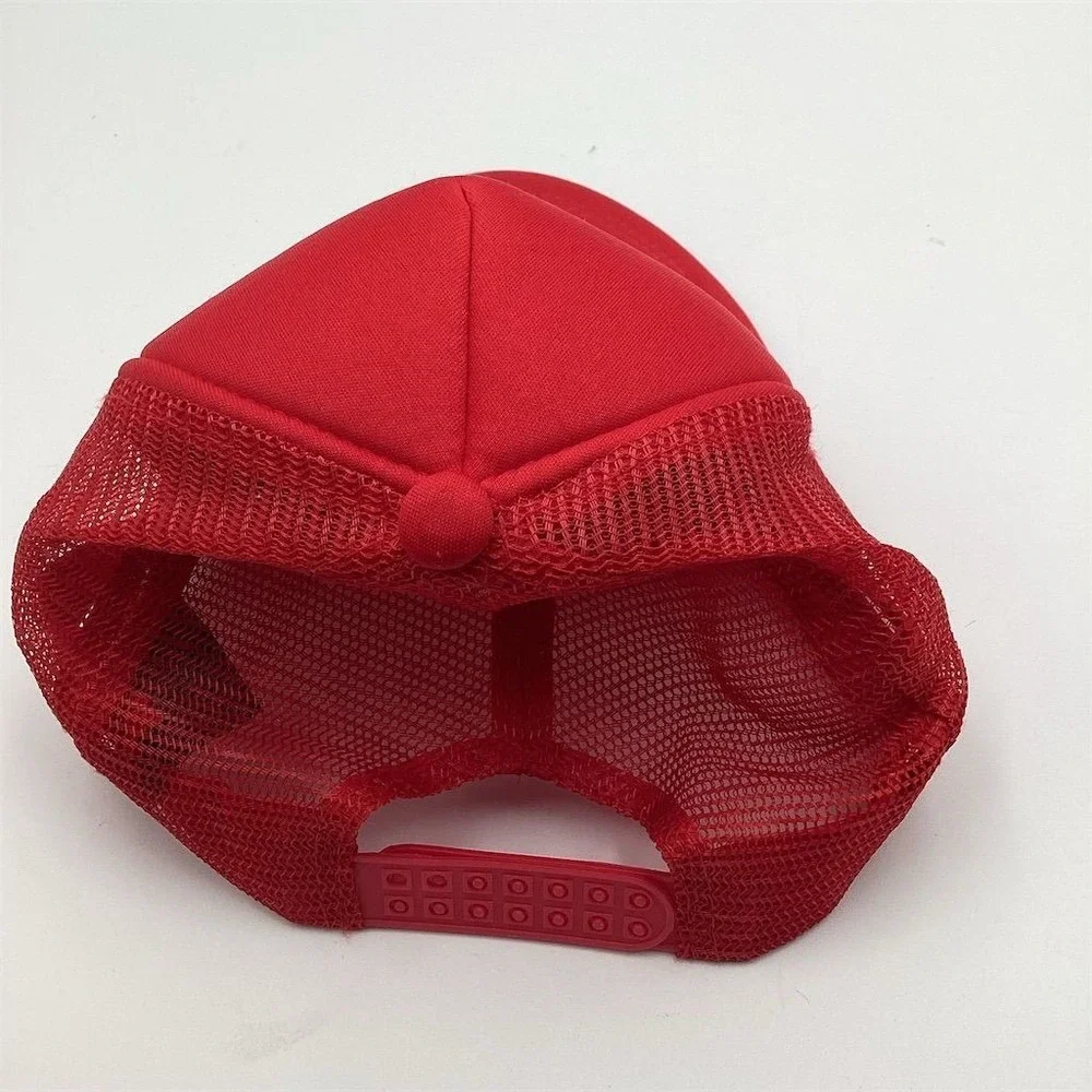 Unidex Trucker‎ Cap Red Embroidered Bogota DC 1538 Hat One Size